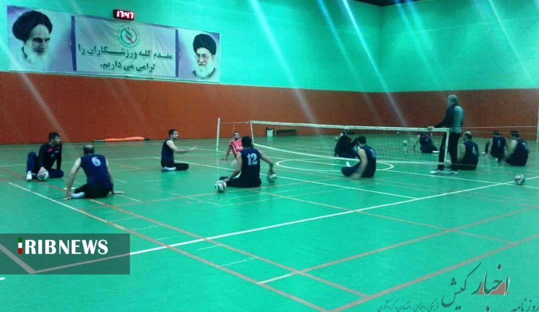 برگزاری یازدهمین مرحله اردوی والیبال نشسته مردان در کیش
