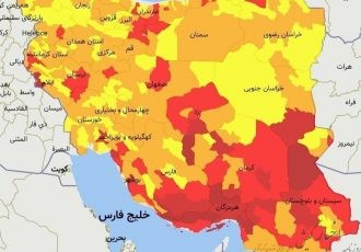 جزیره کیش در رنگ قرمز موج جدید ویروس کرونا