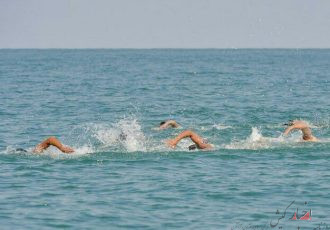 رقابت شناگران آب‌های آزاد زیر ۱۴ سال در کیش