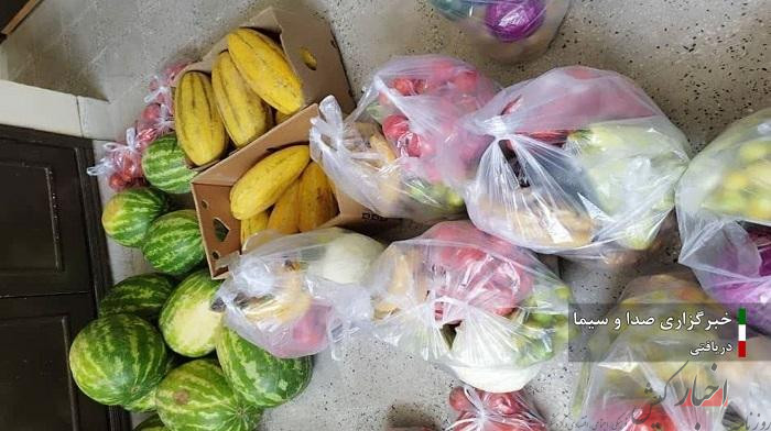توزیع یک تن میوه و سبزیجات بین مددجویان کمیته امداد کیش