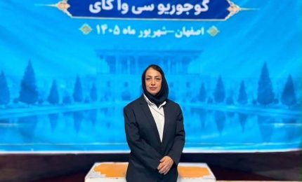 هاجر راستگو رئیس بانوان سبک شیتوریو اینوئی‌ها در کیش شد